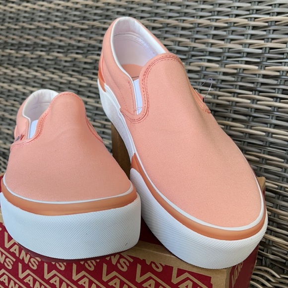 Vans Classic Slip-On S Pastel Peach Pearl/True White WMNS - Picture 8 of 16